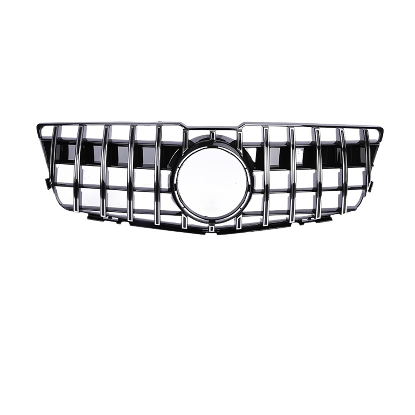 Panamericana GT Kühlergrill Kompatibel for Mercedes Benz GLK X204 Frontstoßstange Kühler AMG Grill Diamant 2008-2012 2013-2015 Schwarz Chrom 350(08-12 Chrome GT) von LJHSAWBG