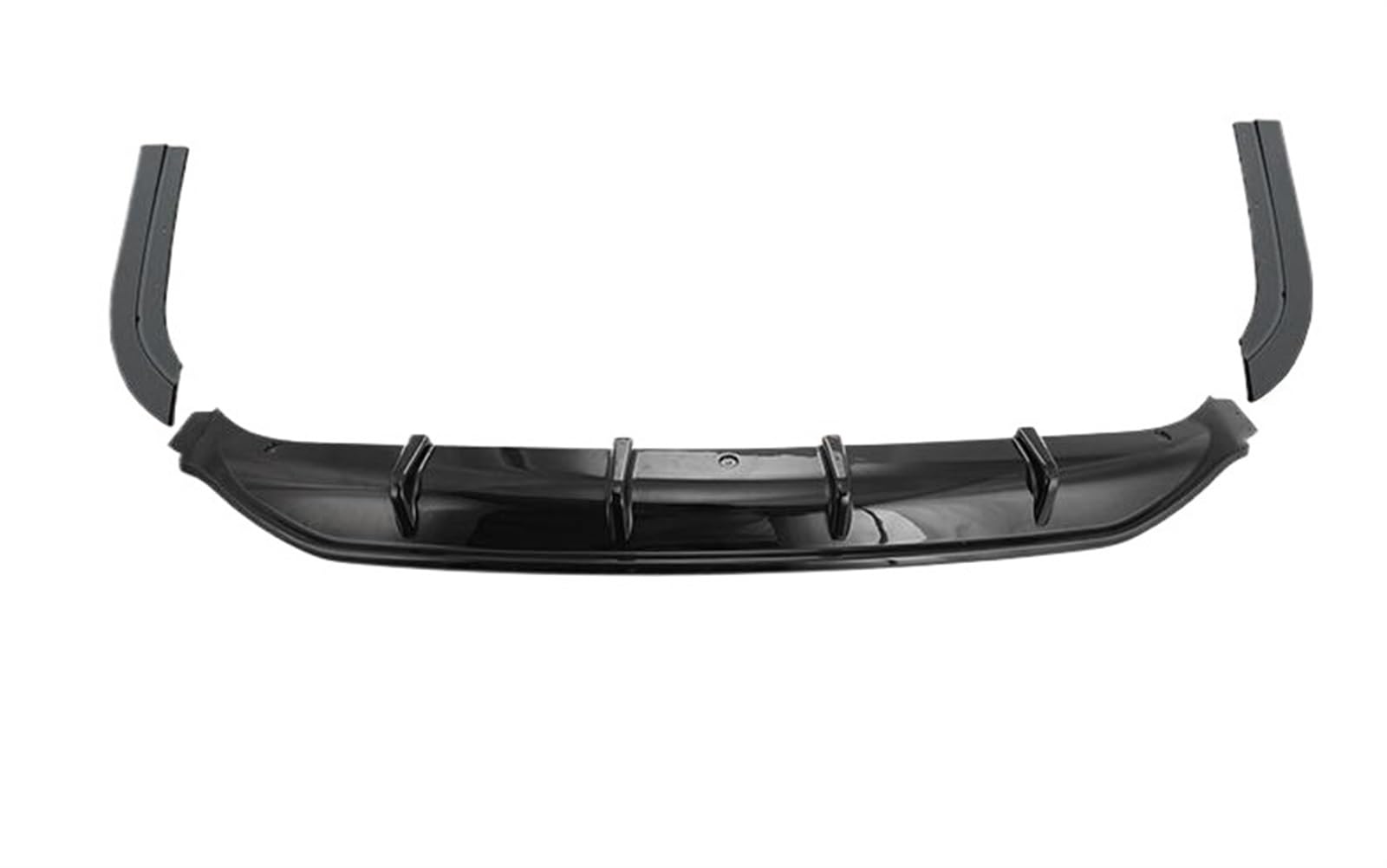 Vorne und Hinten Stoßstange Diffusor Lip Spoiler Kompatibel for Lexus ES 2018 2019 2020 2021 PP Auto Zubehör(Bright Black Rear) von LJHSAWBG