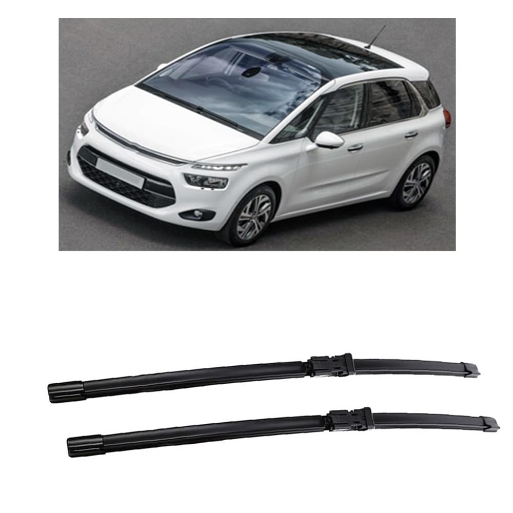 Autowischer für Citroen C4 Grand Picasso / C4 Picasso MK2 2013-2022 30"+30", Auto Windschutzscheibe Frontscheibenwischer Scheibenwische Teile Reinigungsstreifen Zubehör von LJWAN