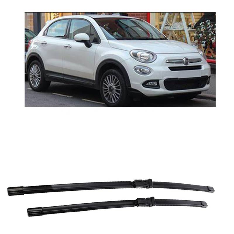 Autowischer für Fiat 500X 2014-2023 26"+14", Auto Windschutzscheibe Frontscheibenwischer Scheibenwische Teile Reinigungsstreifen Zubehör von LJWAN