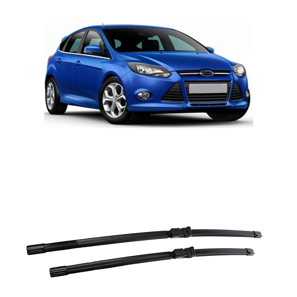 Autowischer für Ford Focus 3 Hatchback 2011-2017 28"+28", Auto Windschutzscheibe Frontscheibenwischer Scheibenwische Teile Reinigungsstreifen Zubehör von LJWAN