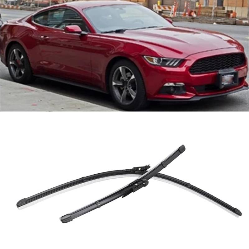 Autowischer für Ford Mustang 2009-2023 22"+20", Auto Windschutzscheibe Frontscheibenwischer Scheibenwische Teile Reinigungsstreifen Zubehör von LJWAN