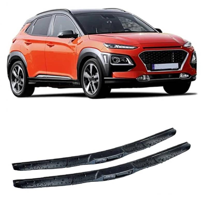 Autowischer für Hyundai Kona 2017-2023 26"+16", Auto Windschutzscheibe Frontscheibenwischer Scheibenwische Teile Reinigungsstreifen Zubehör von LJWAN