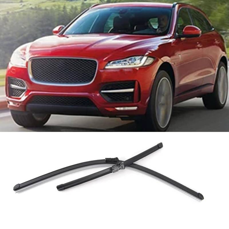 Autowischer für Jaguar F-Pace X761 2015-2023 26"+19", Auto Windschutzscheibe Frontscheibenwischer Scheibenwische Teile Reinigungsstreifen Zubehör von LJWAN