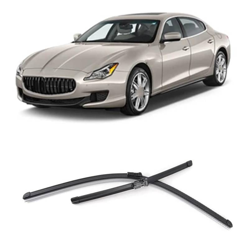 Autowischer für Maserati Quattroporte 2014-2017 26"+19", Auto Windschutzscheibe Frontscheibenwischer Scheibenwische Teile Reinigungsstreifen Zubehör von LJWAN