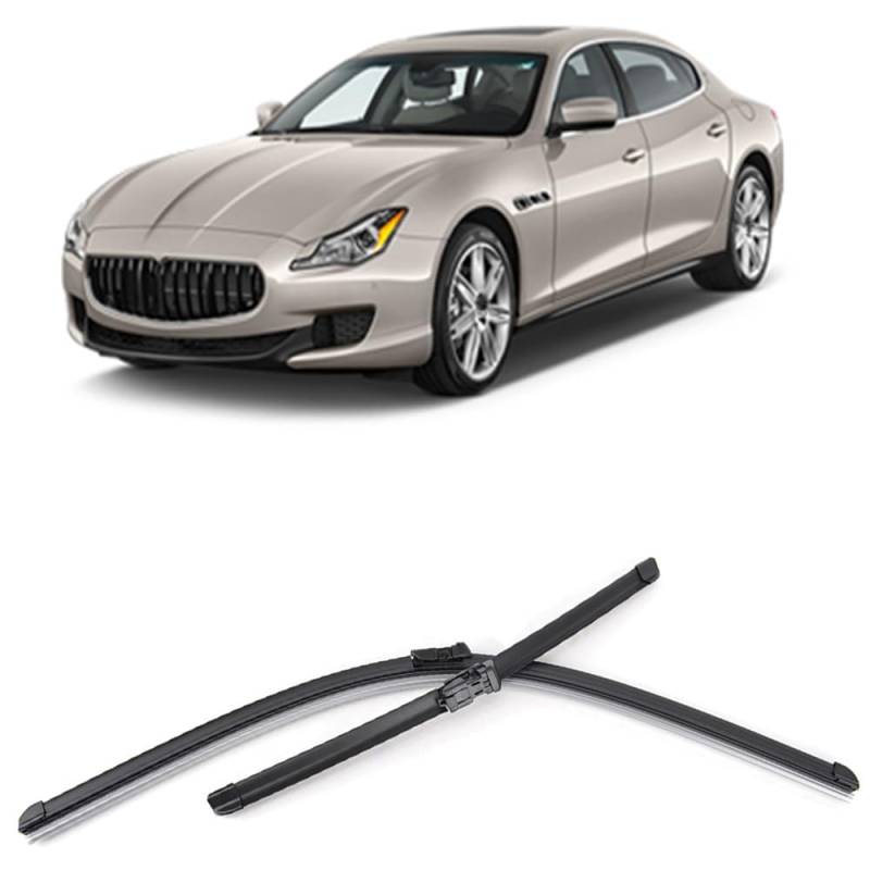 Autowischer für Maserati Quattroporte 2014-2017 26"+19", Auto Windschutzscheibe Frontscheibenwischer Scheibenwische Teile Reinigungsstreifen Zubehör von LJWAN