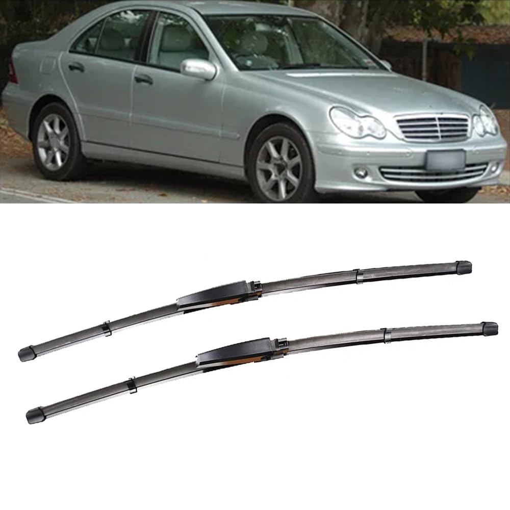 Autowischer für Mercedes-Benz C-Class W203 2004-2007 22"+22", Auto Windschutzscheibe Frontscheibenwischer Scheibenwische Teile Reinigungsstreifen Zubehör von LJWAN