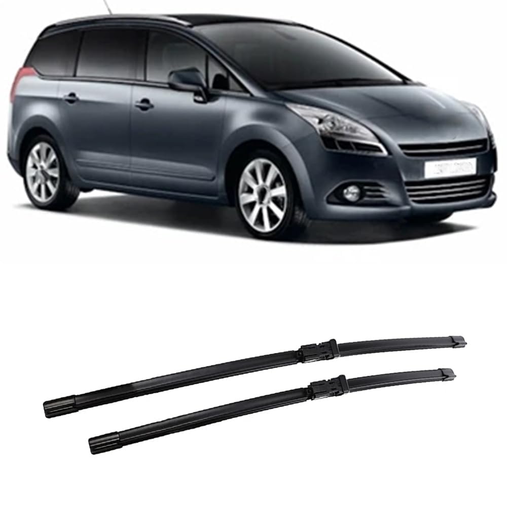 Autowischer für Peugeot 5008 MK1 2009-2017 30"+28", Auto Windschutzscheibe Frontscheibenwischer Scheibenwische Teile Reinigungsstreifen Zubehör von LJWAN