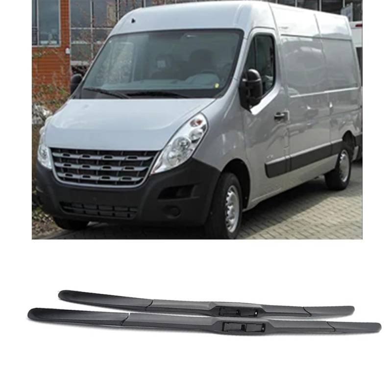 Autowischer für Renault Master 3 Nissan NV400 Movano 2010-2023 26"+26", Auto Windschutzscheibe Frontscheibenwischer Scheibenwische Teile Reinigungsstreifen Zubehör von LJWAN