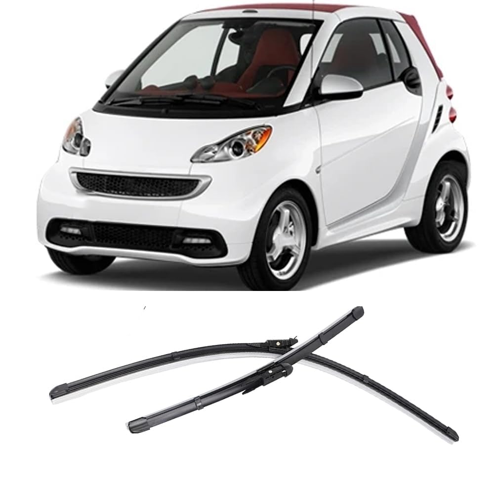 Autowischer für Smart ForTwo W451 2007-2014 23"+21", Auto Windschutzscheibe Frontscheibenwischer Scheibenwische Teile Reinigungsstreifen Zubehör von LJWAN