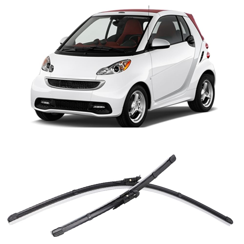 Autowischer für Smart ForTwo W451 2007-2014 23"+21", Auto Windschutzscheibe Frontscheibenwischer Scheibenwische Teile Reinigungsstreifen Zubehör von LJWAN