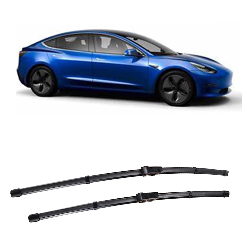 Autowischer für Tesla Model 3 2017-2023 26"+19", Auto Windschutzscheibe Frontscheibenwischer Scheibenwische Teile Reinigungsstreifen Zubehör von LJWAN