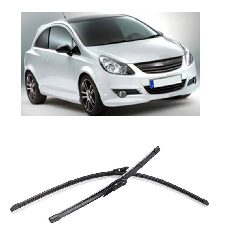 Autowischer für Vauxhall Opel Corsa D 2006-2014 26"+16", Auto Windschutzscheibe Frontscheibenwischer Scheibenwische Teile Reinigungsstreifen Zubehör von LJWAN