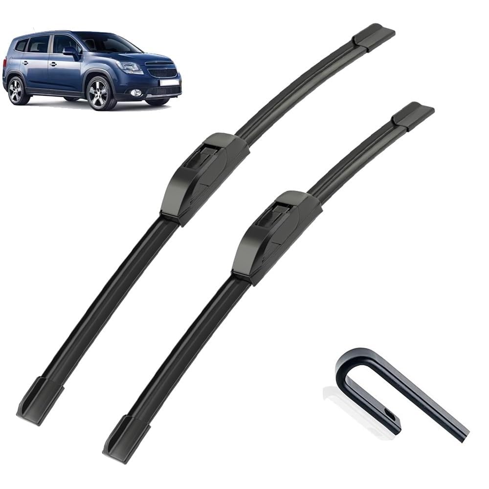 Frontscheibenwischer für Chevrolet Orlando 2011 2012 2013 2014 2015 2016 2017 2018, Wischerblätter Satz Leise Kratzerfrei Hochwertige Gummilippen Scheibenreiniger Auto Zubehör von LJWAN