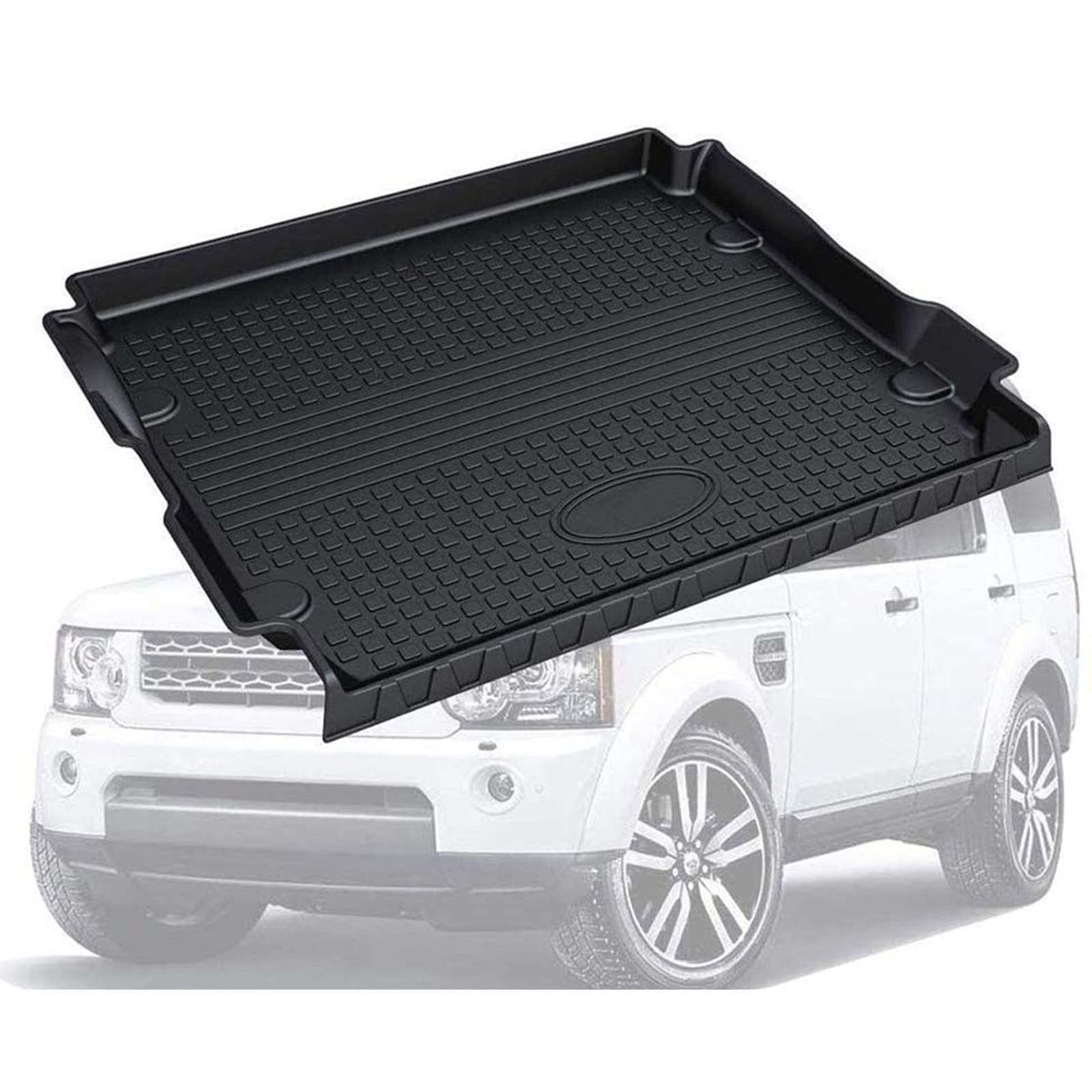 Kofferraum Schutzmatte für Land Rover Discovery 4 2010-2022, Kofferraummatte Schutzmatte Auto Zubehör Antirutschmatte Kantenschutz TPE Gummi von LJWAN