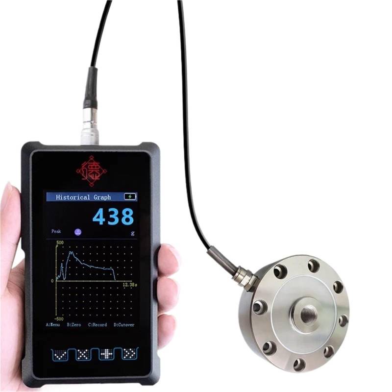 LJWWEI Tragbares Kraftmessgerät, digital, Handdynamometer, Instrument, Zug, Push, Wägezelle, wiederaufladbar, hohe Abtastrate von LJWWEI