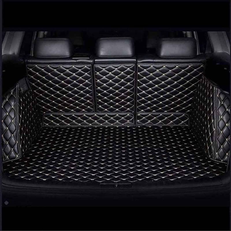 Auto Leder Kofferraummatten | rutschfeste Schutzmatte | Wasserdichter Kofferraumschutz |Auto Teppich Zubehör, für Mercedes-Benz GLA 2020-, C Black Beige von LJZYL