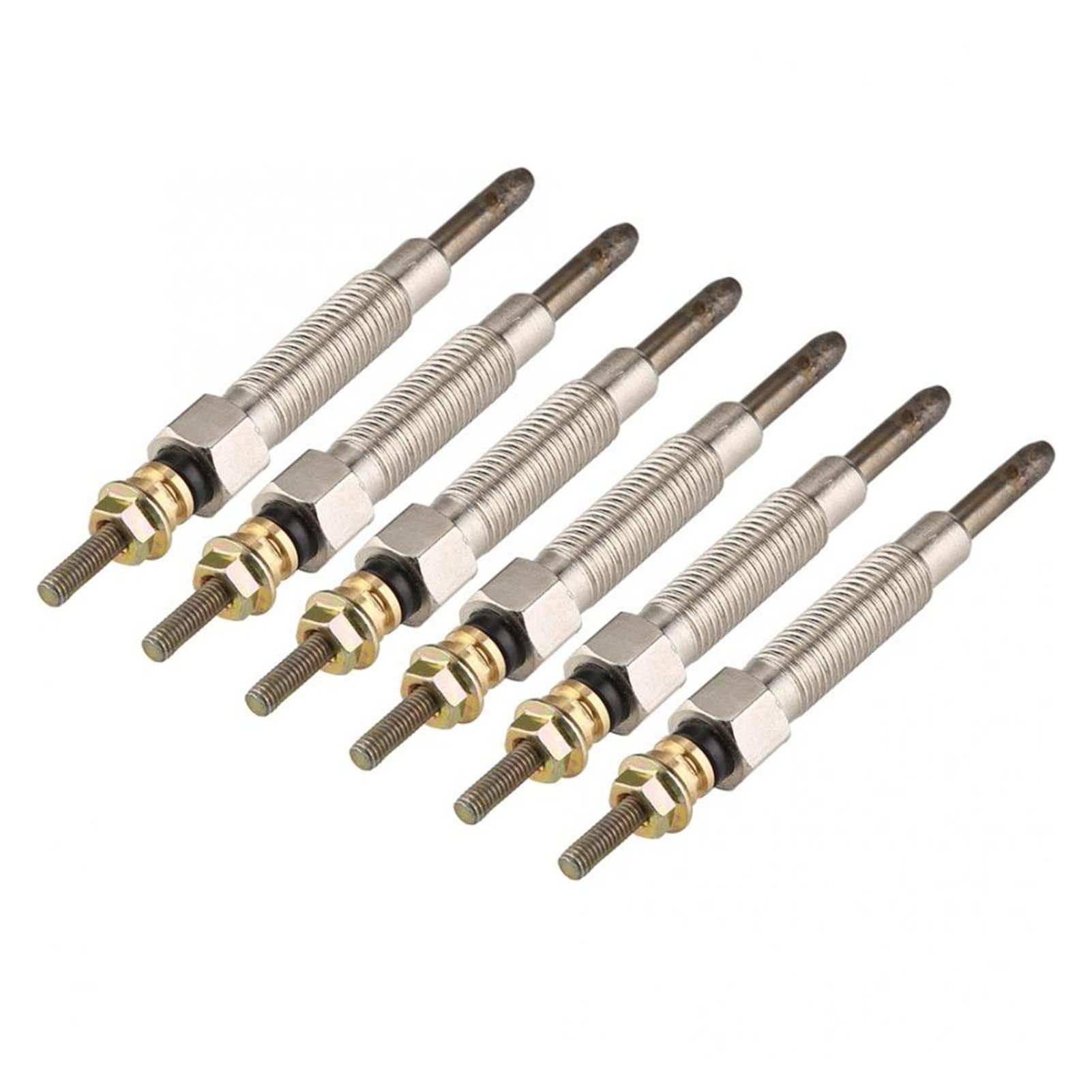 LKGKBVMDVC 6 teile/satz Metallauto Auto Dieselheizung Glühkerzen Dieselspark + Stecker Eisen Autozubehör for Nissan Fit for Patrouille (Y60) 4.2 Heizungsteile und Zubehör von LKGKBVMDVC