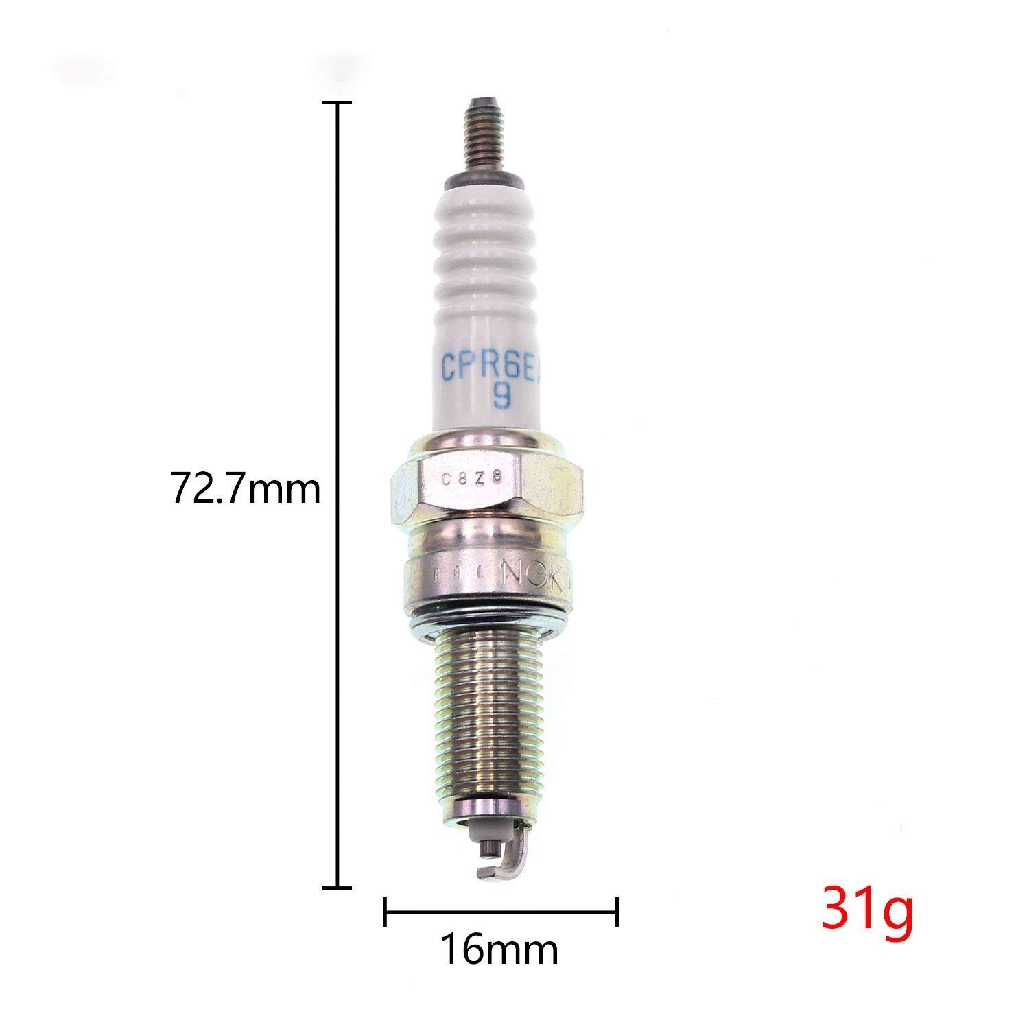 Zündkerzen 1pc ursprünglichen Motorrad-Zündkerze CPR6EA-9 CPR7EA-9 CPR8EA-9 DPR7EA-9 DPR8EA-9 Autoteile(1pc CPR7EA 9) von LKIWSDS