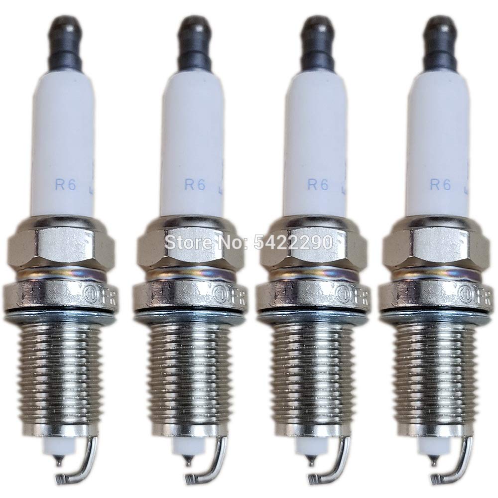 Zündkerzen 4-6pcs Iridium Zündkerze 12122158252 Kompatibel mit BMW E46 E81 E87 E88 E90 E92 E60 E91 E61 E63 E65 E70 E83 E84 Kompatibel mit Audi A6 FR7KPP332 Autoteile(4pcs) von LKIWSDS