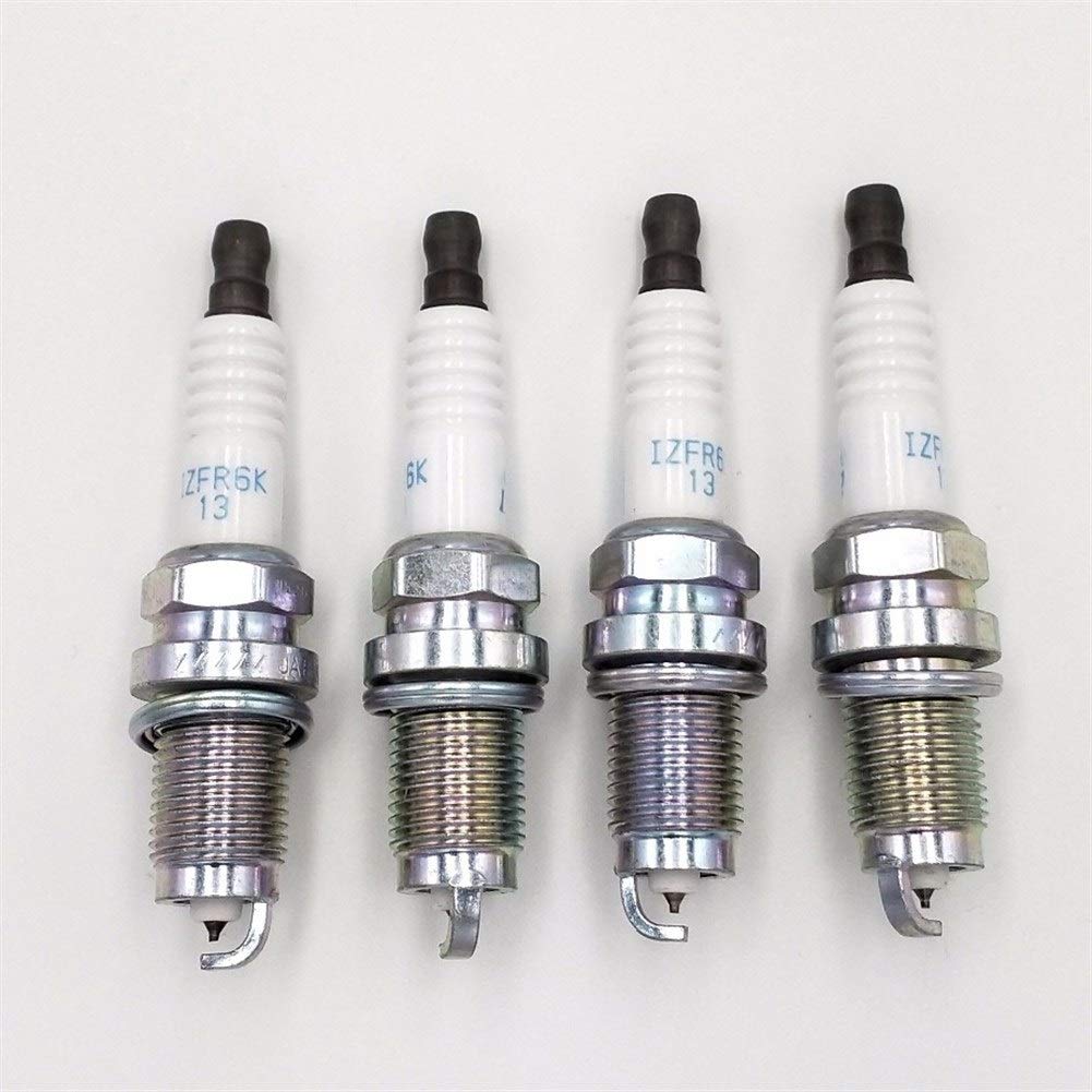 Zündkerzen 4 Stück 9807B-56A7W IZFR6K13 Iridium Auto Ersatz für Fit Kompatibel mit 2007-2013 Accord Spark Plug 2003-2007 Autoteile von LKIWSDS