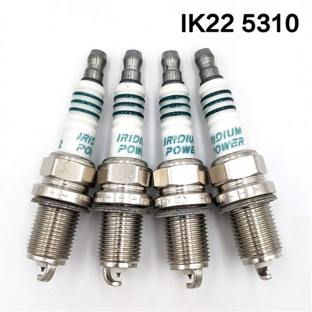 Zündkerzen 4pcs / lot IK20 5304 IK16 5303 IKH16 5343 IKH20 5344 IK22 5310 Iridium Power Kerze Zündkerzen Kompatibel mit Toyota Kompatibel mit Nissan Kompatibel mit Autoteile(IK22 5310) von LKIWSDS