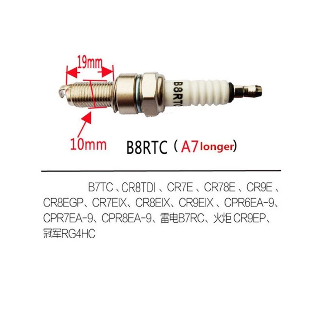 Zündkerzen 4pcs / lot Z4C SPARK PLUG Kompatibel mit 49cc 50cc 66cc 80cc 2-Takt Motor motorisierten Fahrrad-Moped-Roller JOG50 90 ZX50 DIO50 AG100 QJ50 Autoteile(B8RTC) von LKIWSDS