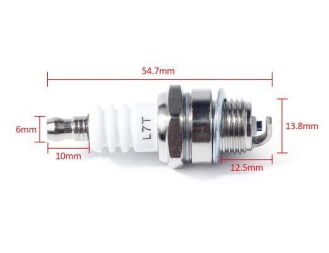 Zündkerzen 4pcs / lot Z4C SPARK PLUG Kompatibel mit 49cc 50cc 66cc 80cc 2-Takt Motor motorisierten Fahrrad-Moped-Roller JOG50 90 ZX50 DIO50 AG100 QJ50 Autoteile(L7T L6TC same) von LKIWSDS