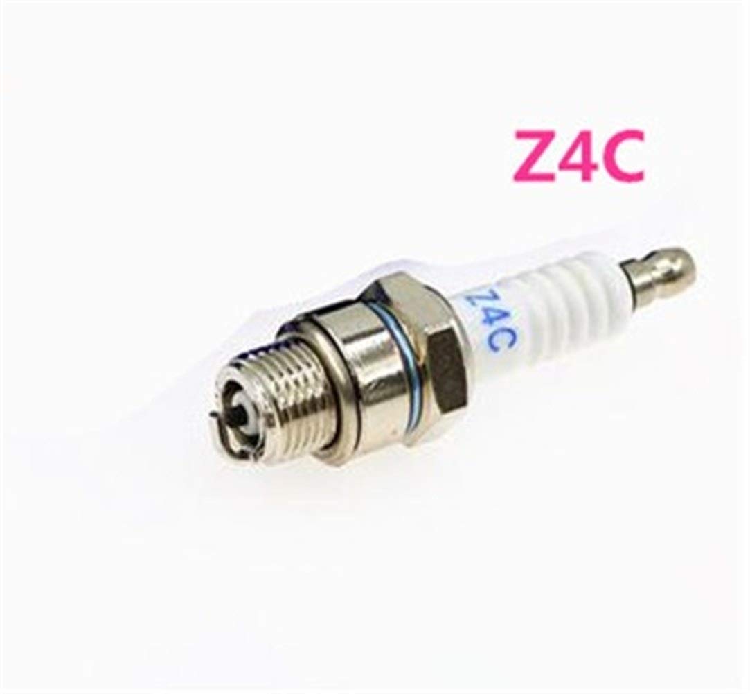 Zündkerzen 4pcs / lot Z4C SPARK PLUG Kompatibel mit 49cc 50cc 66cc 80cc 2-Takt Motor motorisierten Fahrrad-Moped-Roller JOG50 90 ZX50 DIO50 AG100 QJ50 Autoteile(Z4C) von LKIWSDS