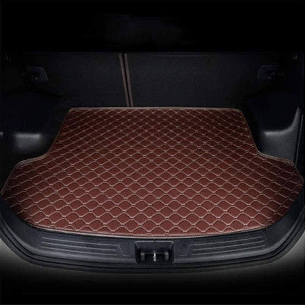 Auto Leder Kofferraum Schutzmatte für Audi A6 2020, Wasserdichtes Anti-Rutsch Kofferraummatte Kofferraumwanne ZubehöR,D/Coffee von LKJSBSHLH