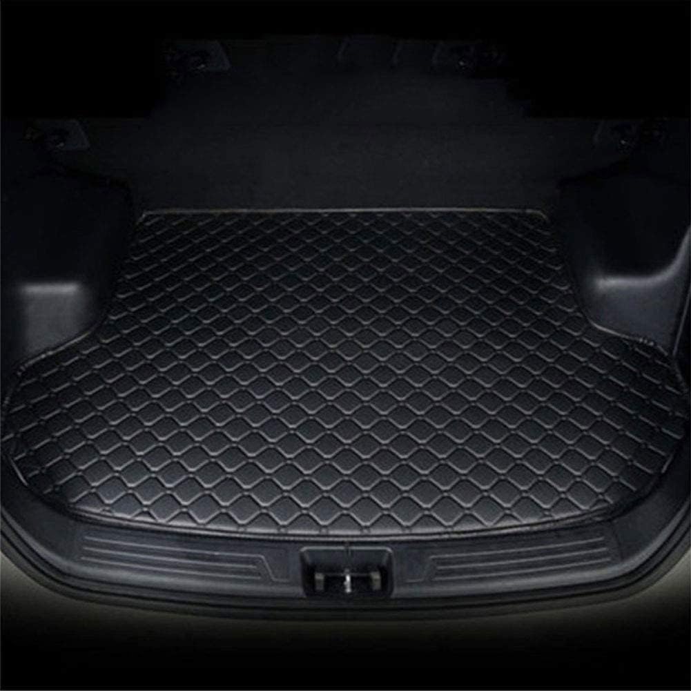 Auto Leder Kofferraum Schutzmatte für Range Rover 2013-2017, Wasserdichtes Anti-Rutsch Kofferraummatte Kofferraumwanne ZubehöR,A/Black von LKJSBSHLH