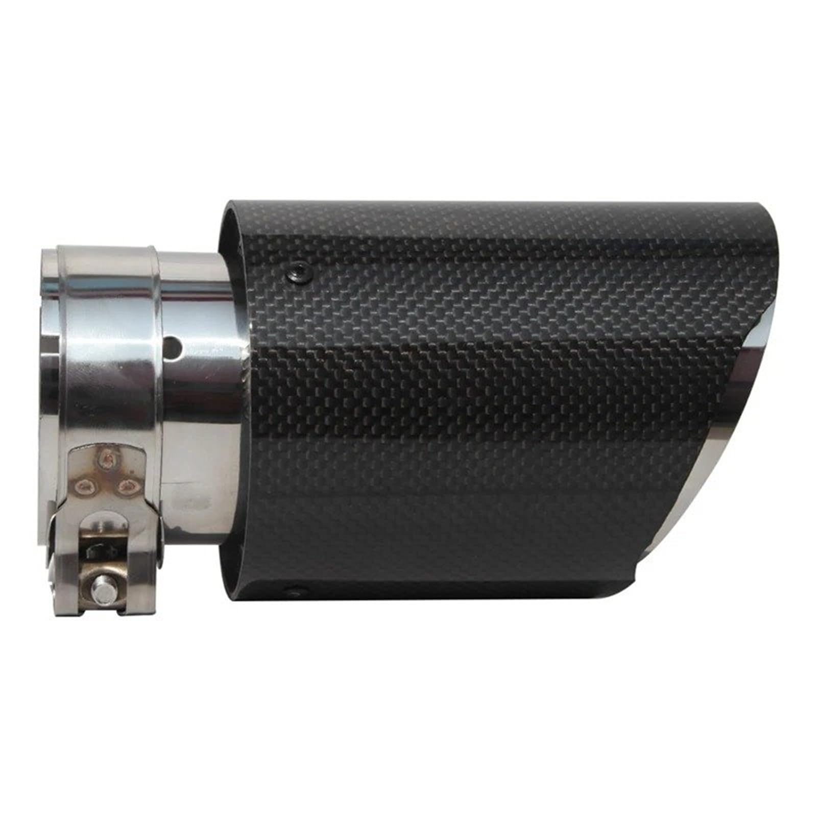 Abgasrohr 51/57/63/76 MM Carbon Fiber Universal Auto Auspuff Spitze End Schalldämpfer Rohr Schalldämpfer Endrohr Gerade Dekorationen Auto Auspuffrohr(63-101mm) von LKRGBXA