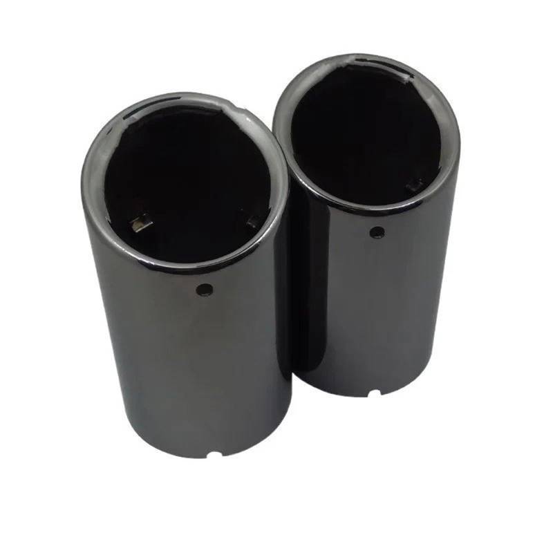 Abgasrohr Für A1 Für A2 Für A3 Für A4 B8 TT 2009-2016 Auspuff Tip Muffler Edelstahl Auto Auspuff Rohr Tipps Düse Einlass 3 "/76mm Auto Auspuffrohr(2PC Titanium Black) von LKRGBXA