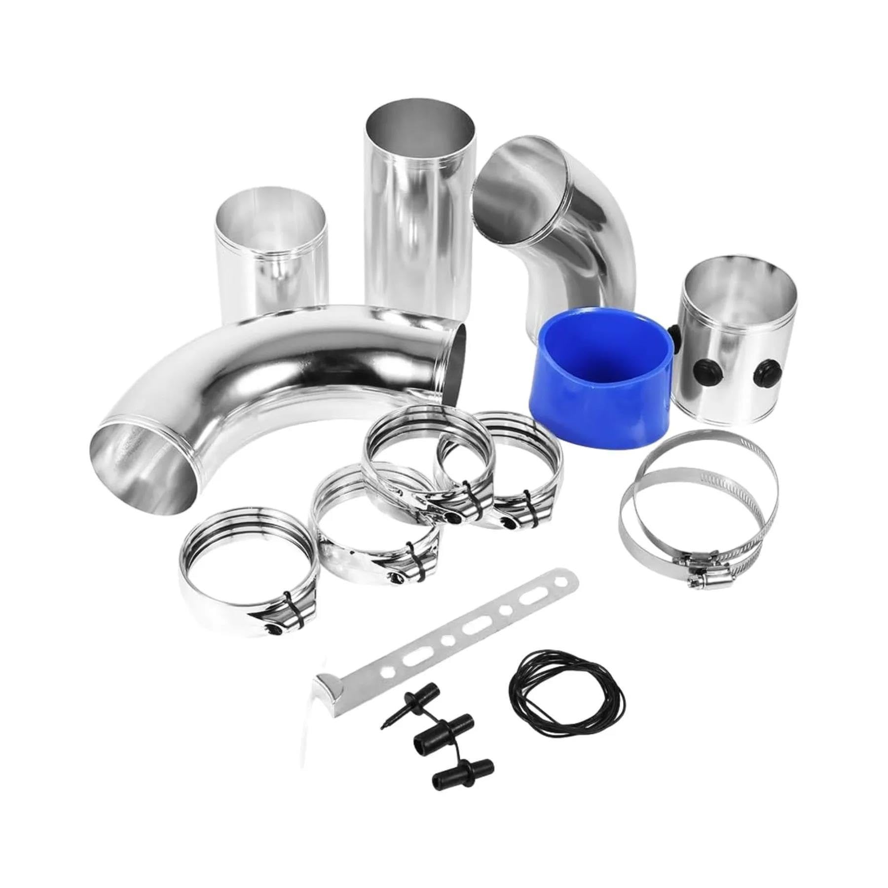 Auto Lufteinlass Luftansaugschlauch Universal 76mm Turbo Kit Lufteinlass Aluminium Rohr Rohr Auto Kühlsysteme Kalt Einlass Kanal Schnorchel Verteiler Starter Schlauch von LKRGBXA