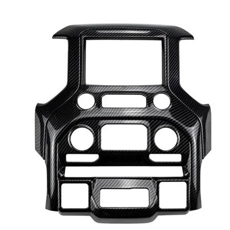 Auto Styling Zierleisten ABS Carbon Fiber Farbe Center Konsole Navigation Bildschirm Rahmen Panel Air Vent Abdeckung Trim Für Chevrolet Für Silverado 2019-2022 Interieurleisten Trim(Center 2 Pieces) von LKRGBXA