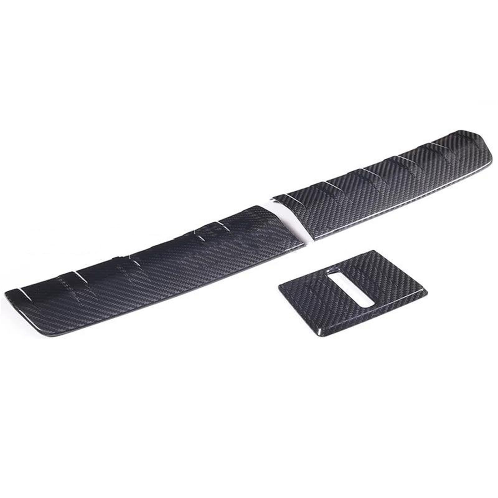 Auto Styling Zierleisten Fit Für Taycan 2019 2020 2021 2022 Real Carbon Fiber Auto Stamm Tür Sill Schutz Streifen Abdeckung Trim Auto Zubehör Interieurleisten Trim von LKRGBXA