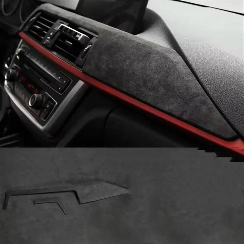 Automobilinnenraum Für 3 Serie Für F30 Für F31 Für F36 Aus Mittelkonsole Dashboard Panel Instrument Abdeckung Trim Auto Innen Zubehör Innenverkleidung Mittelkonsole(A Black) von LKRGBXA