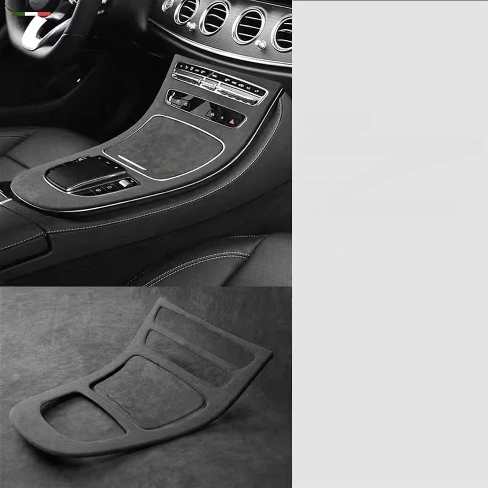 Automobilinnenraum Für Benz Für E-Klasse Für W212 Für W213 2019 2020 2021 2022 2023 Auto Interior Center Konsole Schaltknauf Hebel Panel Shell Innenverkleidung Mittelkonsole(A Black) von LKRGBXA