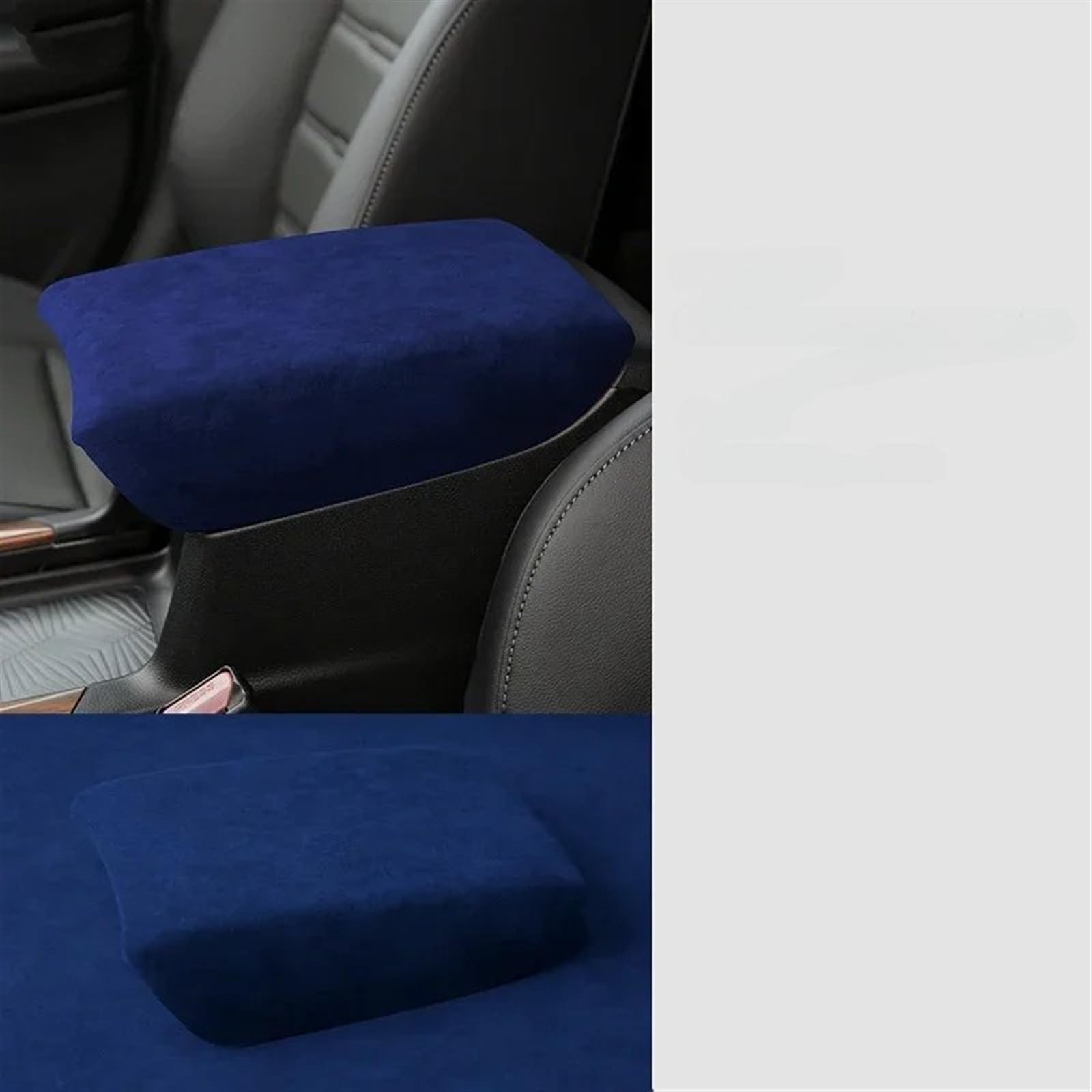 Automobilinnenraum Für CRV 2017 Innen Zubehör Wildleder Auto Center Console Armlehne Box Panel Trim Fall Schutz Abdeckung Innenverkleidung Mittelkonsole(Blau) von LKRGBXA