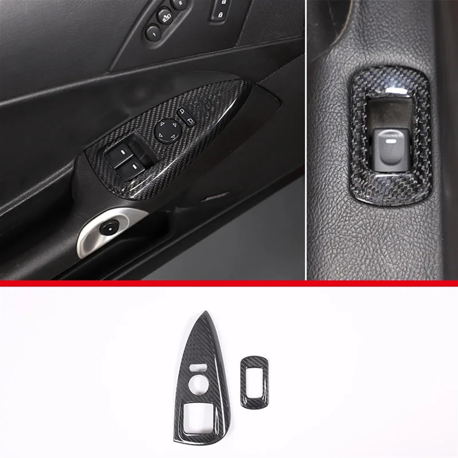 Automobilinnenraum Für Chevrolet Für Corvette Für C6 2005 2006 2007 2008 2009 2010 2011 2012 2013 Auto Mittelkonsole Getriebe Panel Dekorative Abdeckung Innenzubehör Innenverkleidung Mittelkonsole(Sty von LKRGBXA