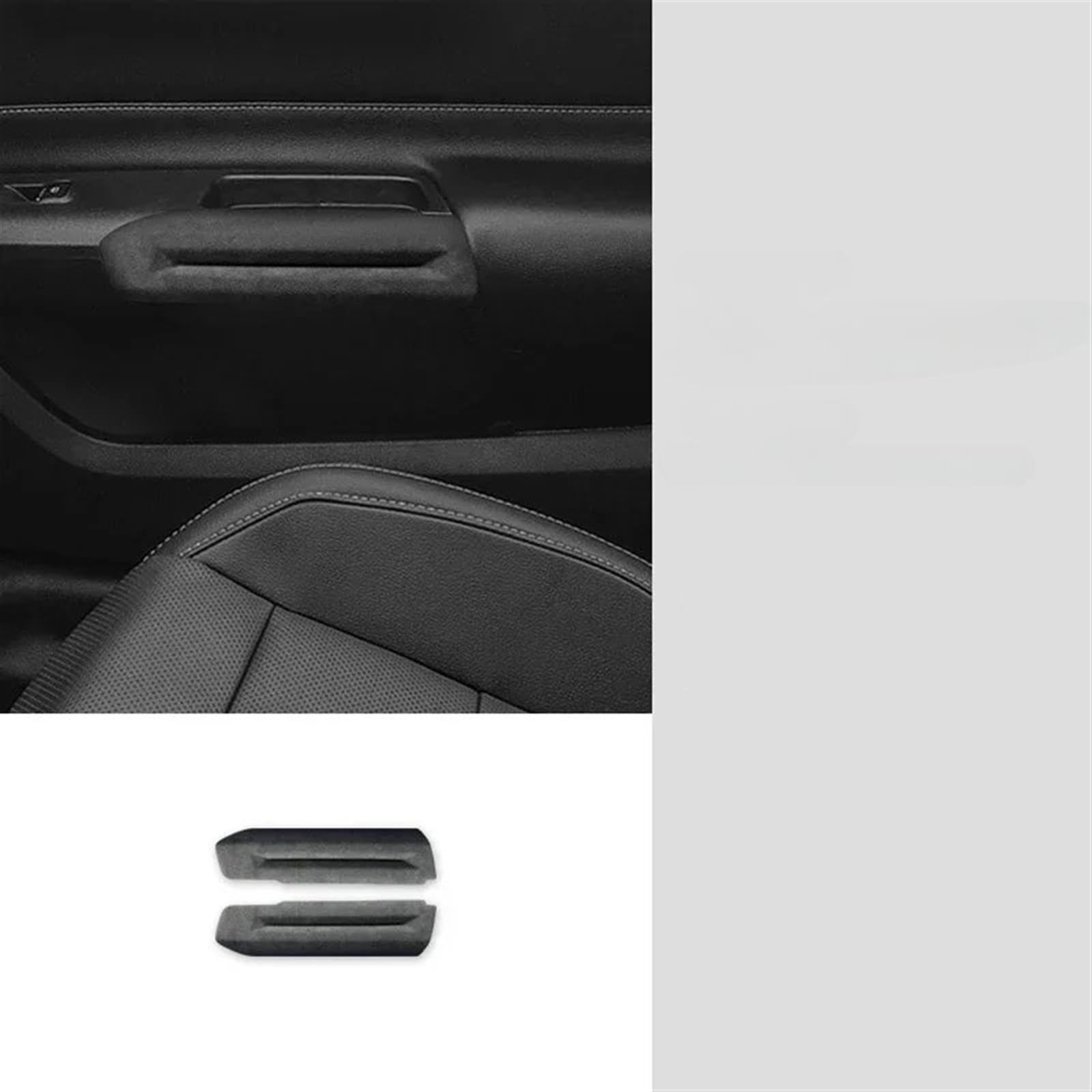 Automobilinnenraum Für Ford Für Mustang 2015 2016 2017 2018 2019 2020-2023 Auto Mittelkonsole Armlehne Box Deckel Panel Schaltknauf Abdeckung Lenkrad Trim Aufkleber Innenverkleidung Mittelkonsole(Door von LKRGBXA