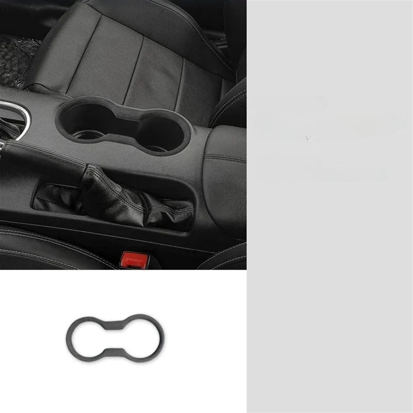 Automobilinnenraum Für Ford Für Mustang 2015 2016 2017 2018 2019 2020-2023 Auto Mittelkonsole Armlehne Box Deckel Panel Schaltknauf Abdeckung Lenkrad Trim Aufkleber Innenverkleidung Mittelkonsole(Wate von LKRGBXA