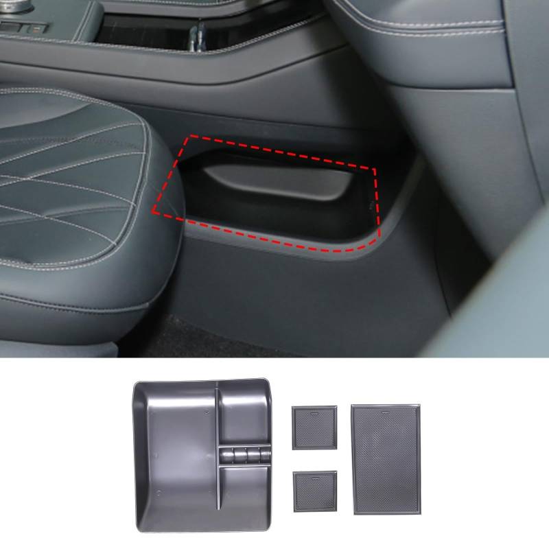 Automobilinnenraum Für Ford Für Mustang Für Mach-E 2021 2022 Auto Zentrale Armlehne Lagerung Box Center Konsole Organizer Halter Container Auto Zubehör Innenverkleidung Mittelkonsole(Style B) von LKRGBXA