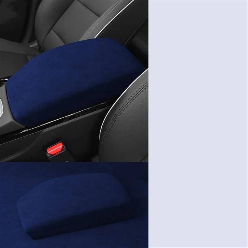 Automobilinnenraum Für Hyundai Für Tucson 2019 2021 2022 2023 Auto Armlehne Lagerung Box Panel Pad Abdeckung Center Konsole Box Deckel Innen Trim Innenverkleidung Mittelkonsole(Blau) von LKRGBXA