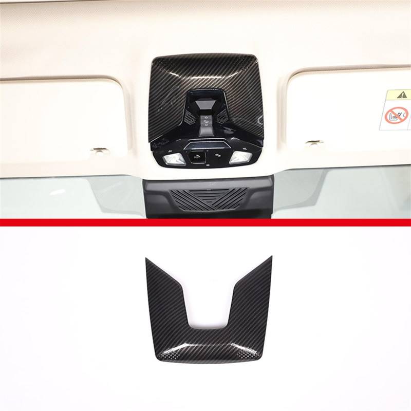 Automobilinnenraum Für IX1 Für X1 Für U10 Für U11 2023 2024 ABS Carbon Faser Auto Center Konsole Panel Wasser Tasse Halter Panel Auto Innen Zubehör Innenverkleidung Mittelkonsole(Style 18) von LKRGBXA