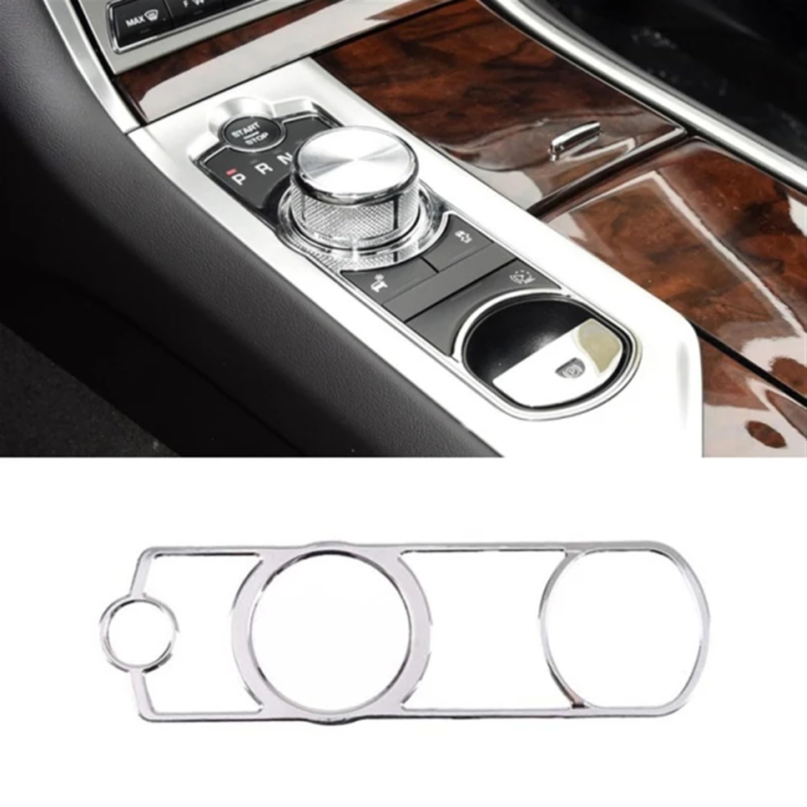 Automobilinnenraum Für Jaguar Für XF Für XJ 2010 2011 2012 2013 2014 2015-2019 Auto Central Control Gear Shift Panel Buttons Covers Aufkleber Trim Interior Accessories Innenverkleidung Mittelkonsole(F von LKRGBXA