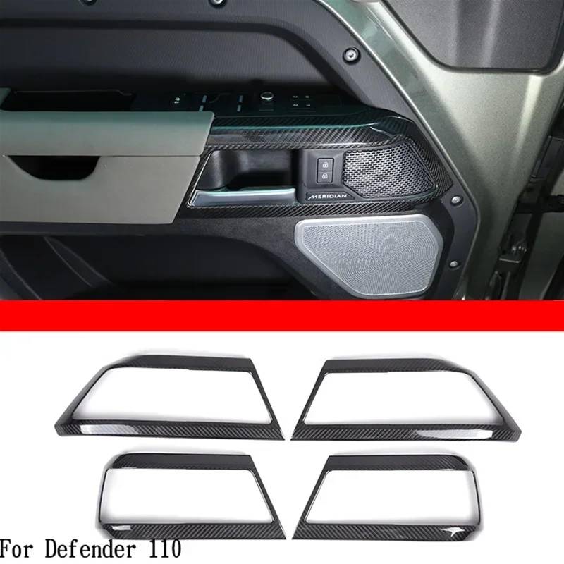 Automobilinnenraum Für Land Für Rover Für Defender 90 110 2020 2021 2022 Konsole Air Outlet Dekorative Rahmen Aufkleber Auto Zubehör Real Carbon Fiber Kit Innenverkleidung Mittelkonsole(10) von LKRGBXA