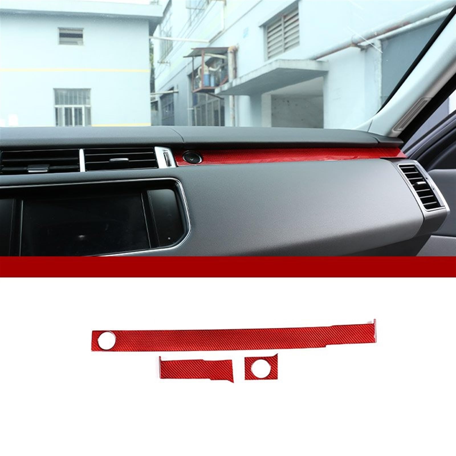 Automobilinnenraum Für Land Für Rover Für Range Für Rover Für Sport 2014 2015 2016 2017 Auto Center Konsole Panel Abdeckung Trim Auto Innen Zubehör Innenverkleidung Mittelkonsole(Style 10) von LKRGBXA