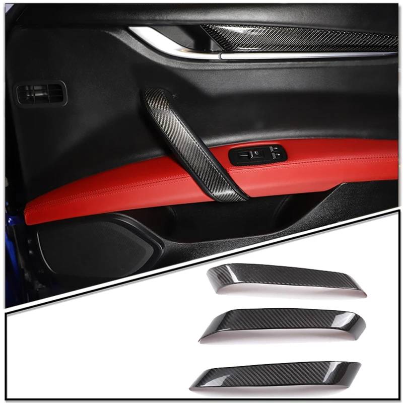 Automobilinnenraum Für Maserati Für Ghibli 2014 2015 2016 2017 2018 2019-2021 Zentrale Steuerung Instrument Panel Auto Fenster Trim Carbon Faser Geändert Aufkleber Set Innenverkleidung Mittelkonsole(S von LKRGBXA