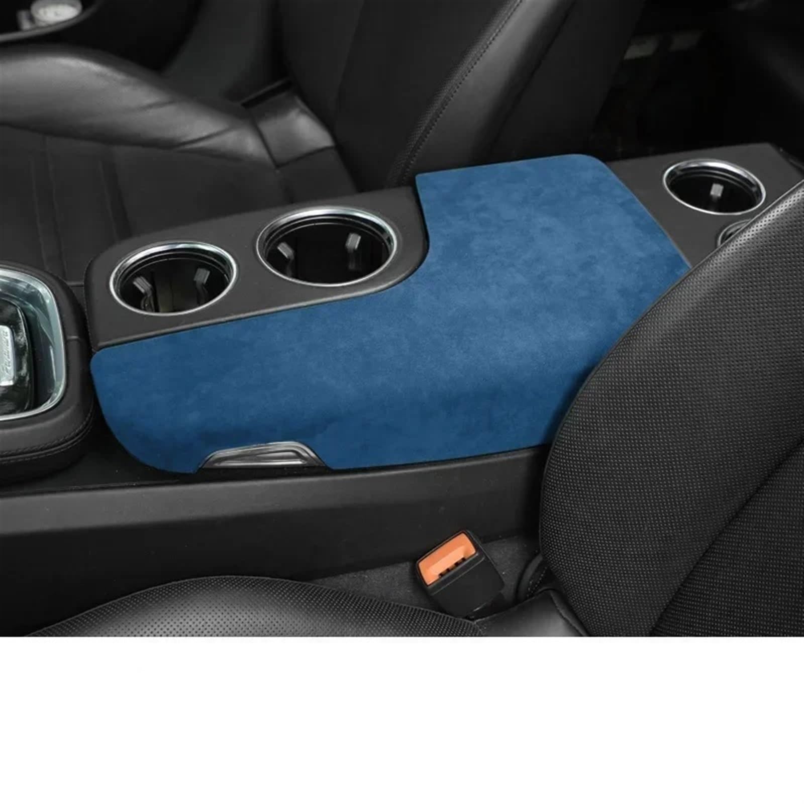 Automobilinnenraum Für Panamera 2017 Auto Innen Zubehör Armlehne Kissen Abdeckung Center Konsole Box Pad Schutz Panel Shell Innenverkleidung Mittelkonsole(Light Blue) von LKRGBXA